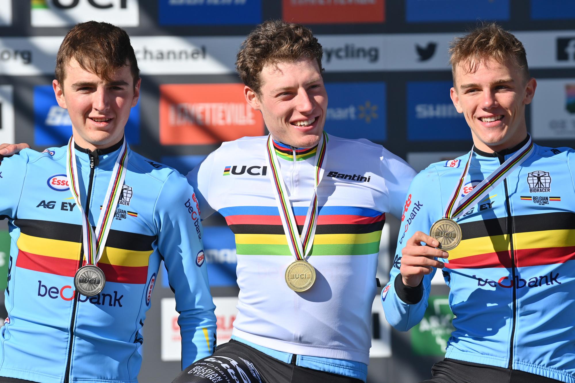 Emiel Verstrynge, Joran Wyseure et Thibau Nys ont offert un podium 100% belge à la course des espoirs.