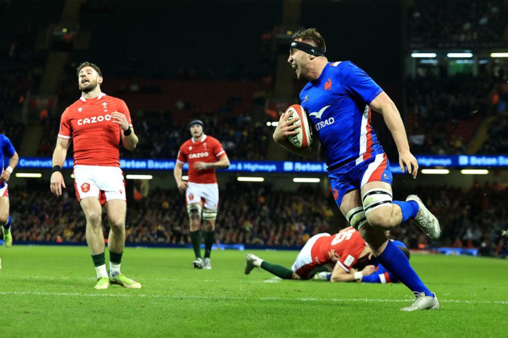 Anthony Jelonch a marqué le seul essai du match entre le pays de Galles et la France.