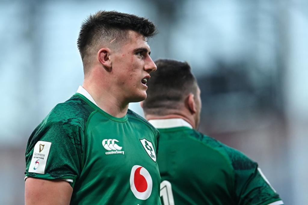 Dan Sheehan a marqué le premier essai de l'Irlande.