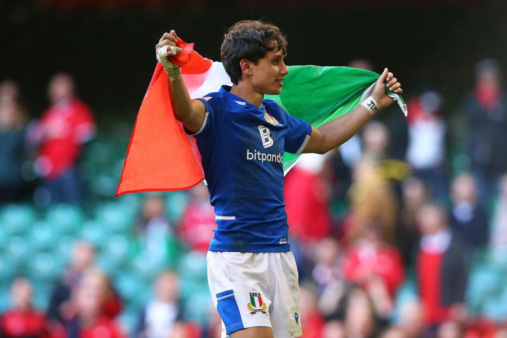 Ange Capuozzo, la nouvelle coqueluche de l'Italie, a été à la base de l'essai qui a permis à l'Italie de s'offrir une victoire historique sur la pelouse de Cardiff.