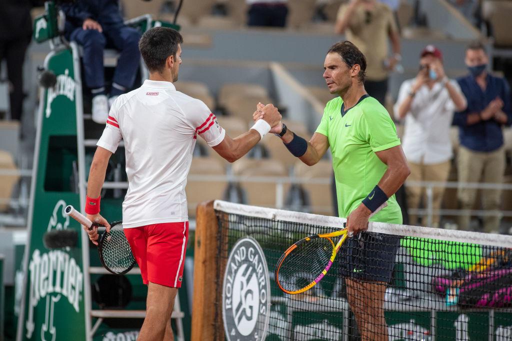 Novak Djokovic et Rafael Nadal. Le Serbe a remporté 84% de ses matches à la Porte d'Auteuil, l'Espagnol 97%...