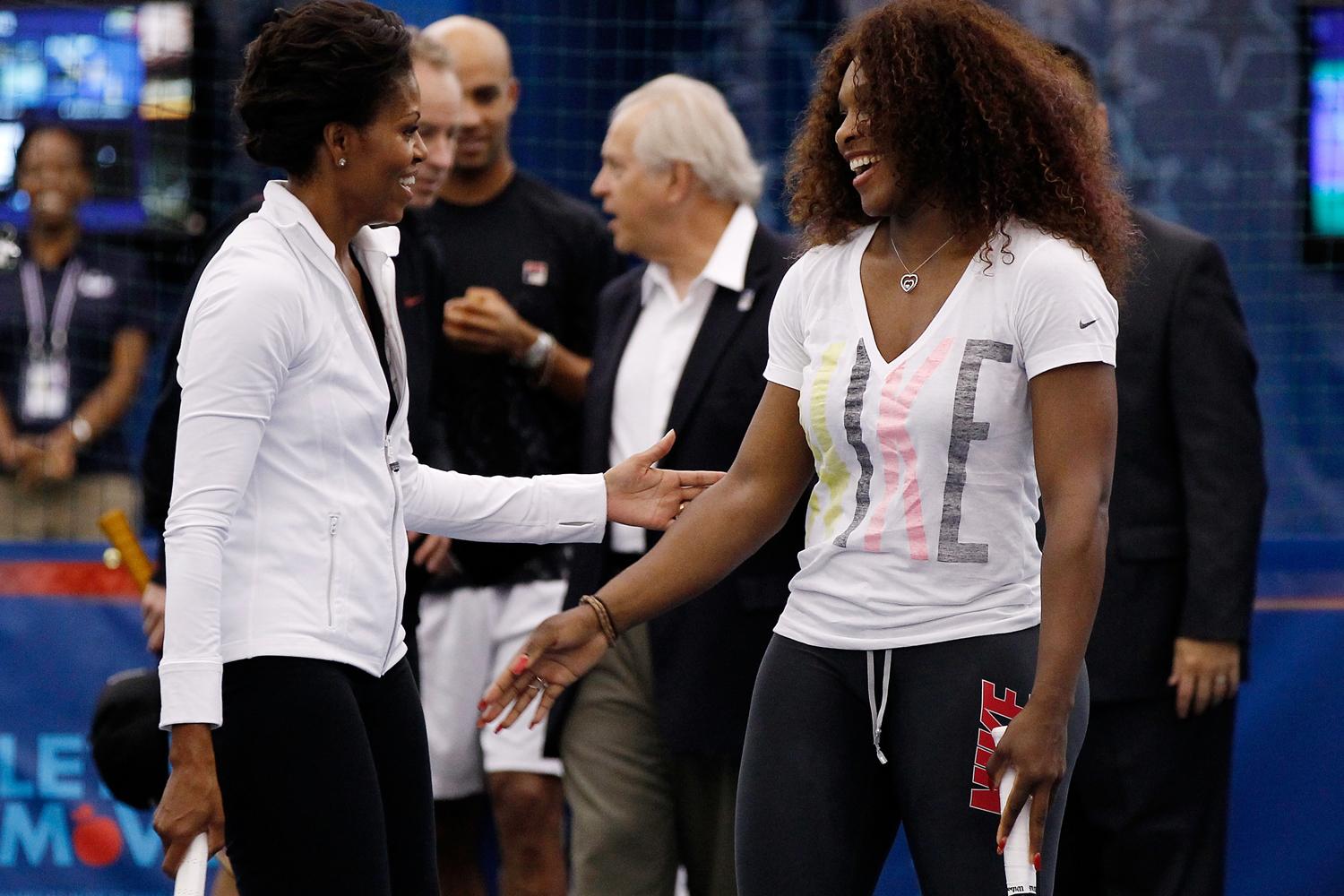 Michelle Obama et Serena Williams, US Open 2011 