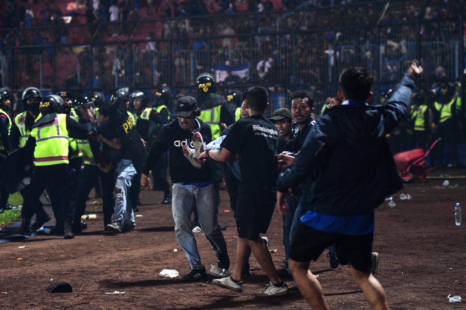 Arema FC and Persebaya Surabaya at Kanjuruhan stade indonesie Malang,