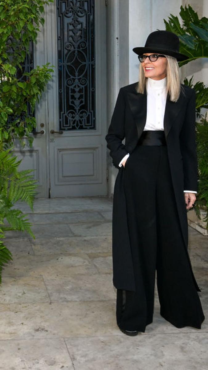 Ralph Lauren Spring 2023 RTW - Arrivals diane keaton 