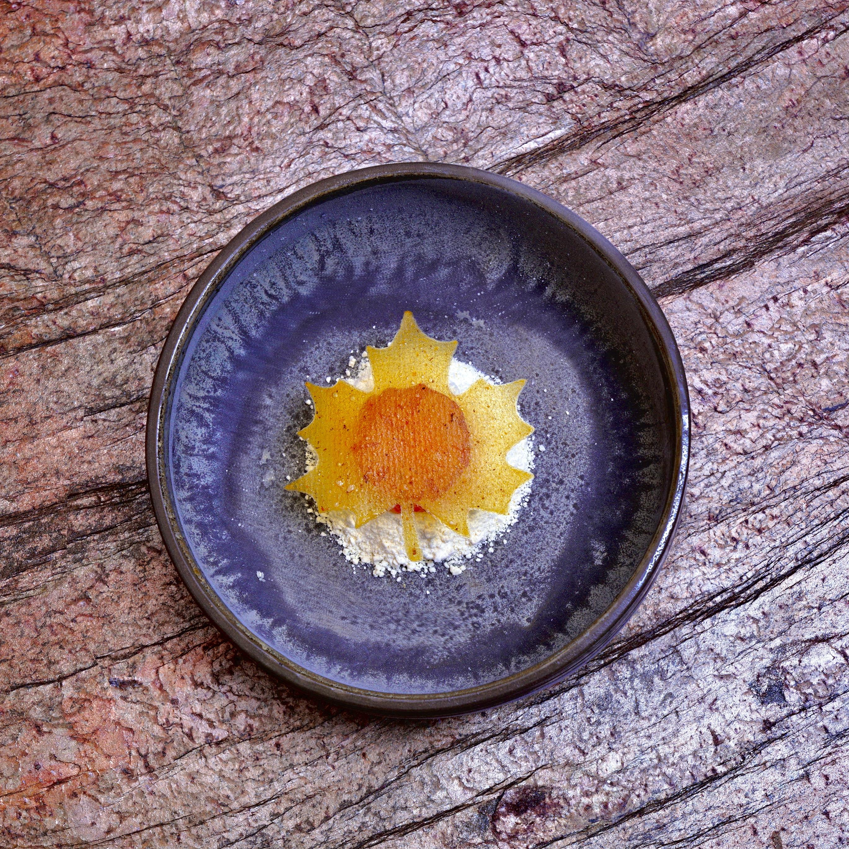 kaki kaymak en vieilli à sec