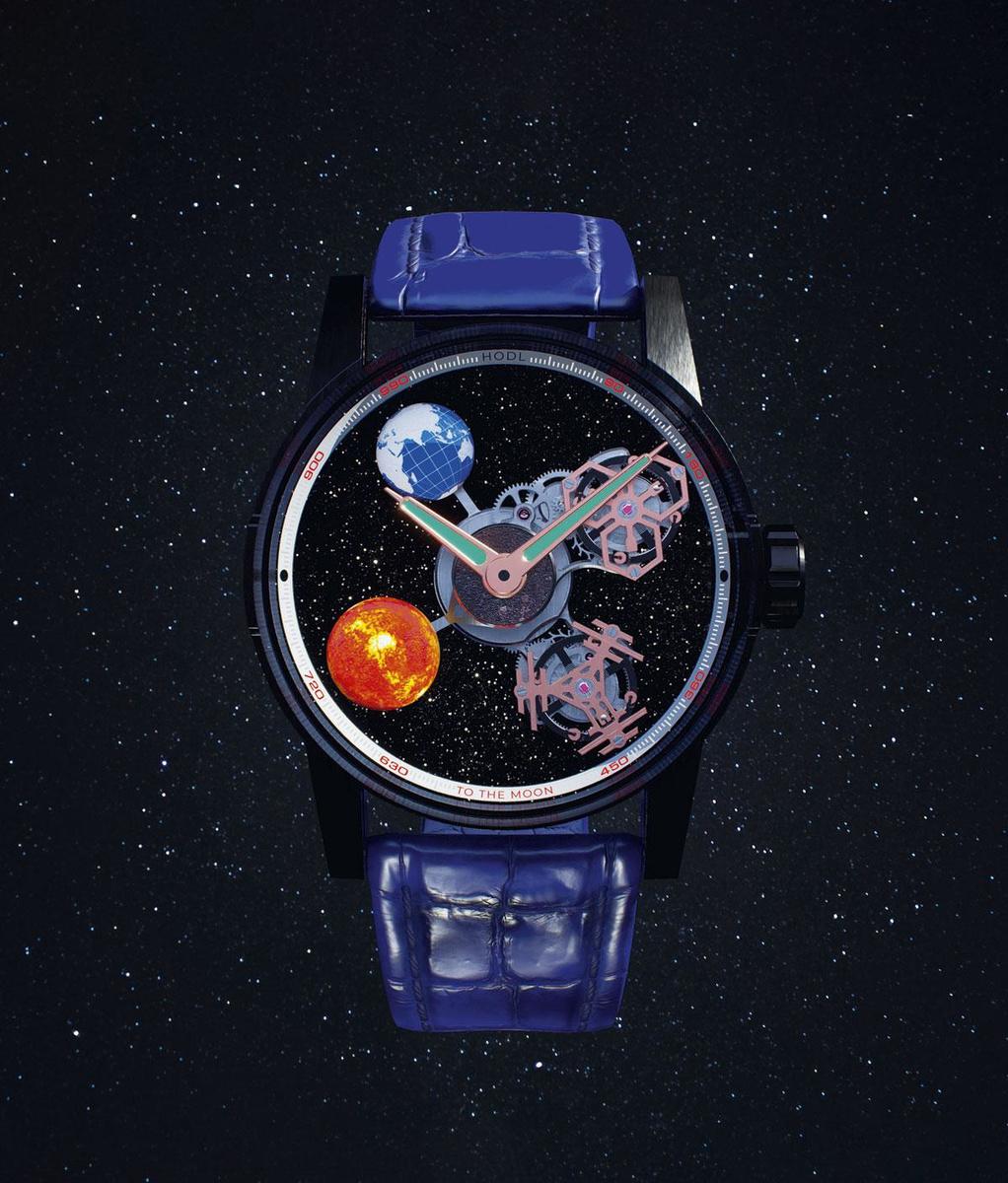 Recordtempo Het traditionele label Louis Moinet gooide duizend NFT's, geïnspireerd op de Iconic Space Recolution 2021 Edition Super Watch, op web 3.0 en verkocht die in een recordtempo