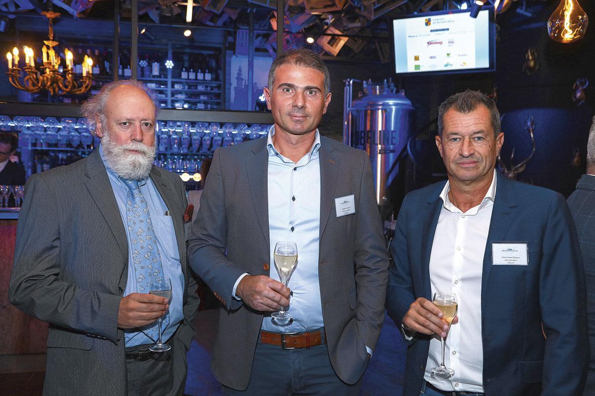 Philippe Bockiau, administrateur de Philippe Bockiau, Gaëtan Ferrara, directeur général d'Evistone, et Pierre-Yves Rosoux, administrateur de Pyris.