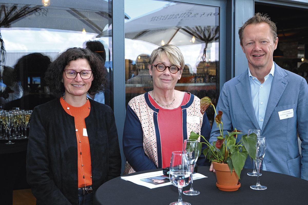 Victoria Hingre, partner chez TriFinance, Cécile Moreau, partner chez Beaumont Group, et Laurent Warichet, business development manager chez NRB.