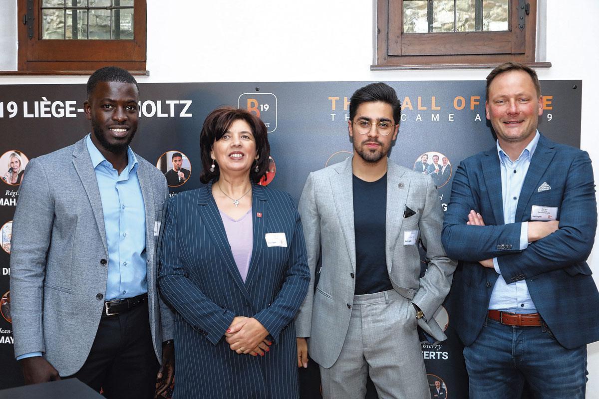 Tafsir Samb, area account manager chez Boels Rental, Yesmina Hantout, directrice de Yes4, Erfan Nadjafi, strategy expert chez HD4YOU, et Bernard Spruytte, conseiller tax shelter chez Inver.