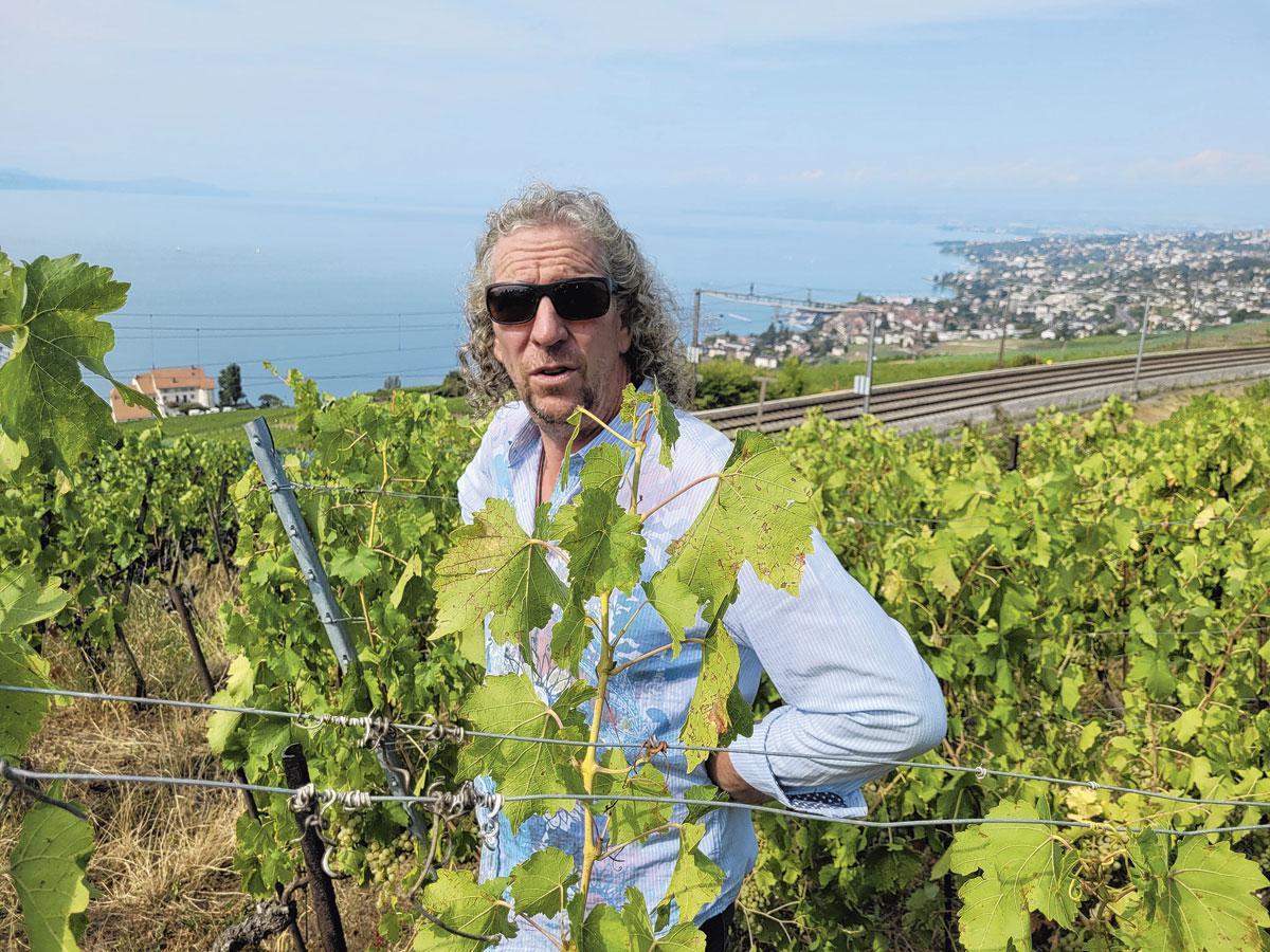 Jean- Christophe Piccard, vigneron (bio)dynamique.