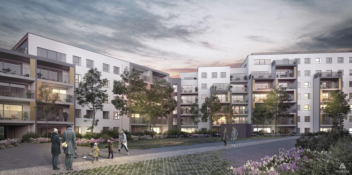 L'ORÉE DE LA BOZIÈRE. Développé par Bouygues Immobilier à Tournai, ce projet de 149 appartements, dont 32 kots, sera livré fin 2024.