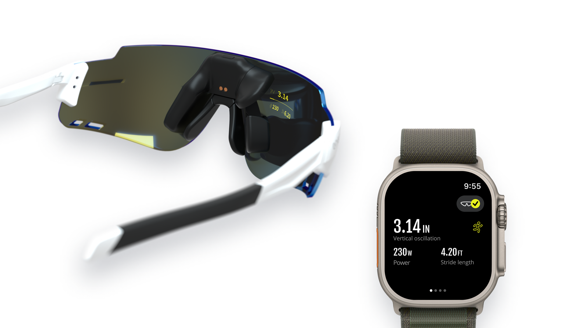 ActiveLook affiche les données des capteurs de l'Apple Watch via vos lunettes