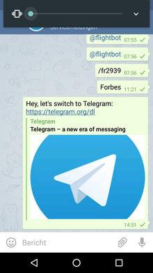 Onbekend Telegram wordt een bedreiging voor WhatsApp