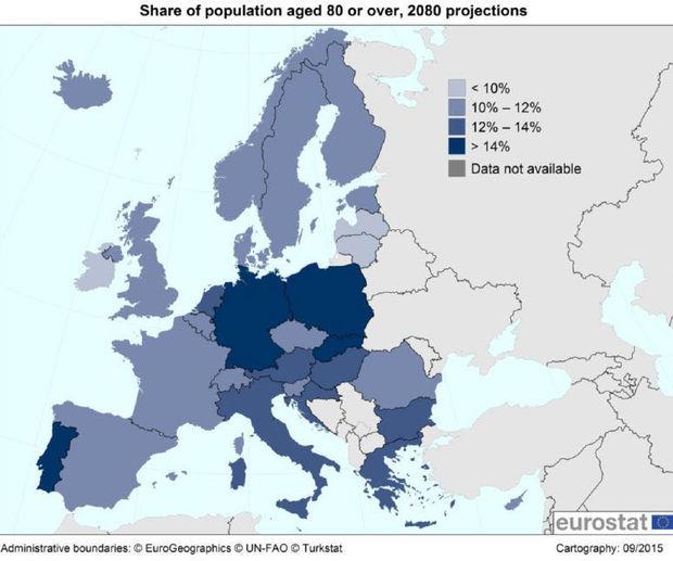 Europa wordt continent van bejaarden