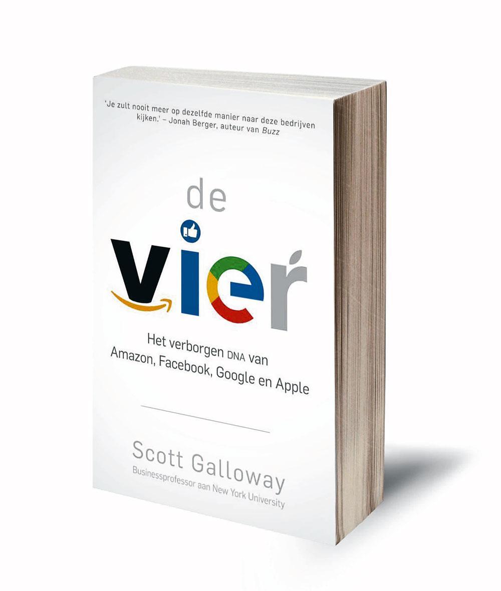 Scott Galloway, De Vier. Het verborgen DNA van Amazon, Facebook, Google en Apple, Lev, 2018, 318 blz, 24,99 euro
