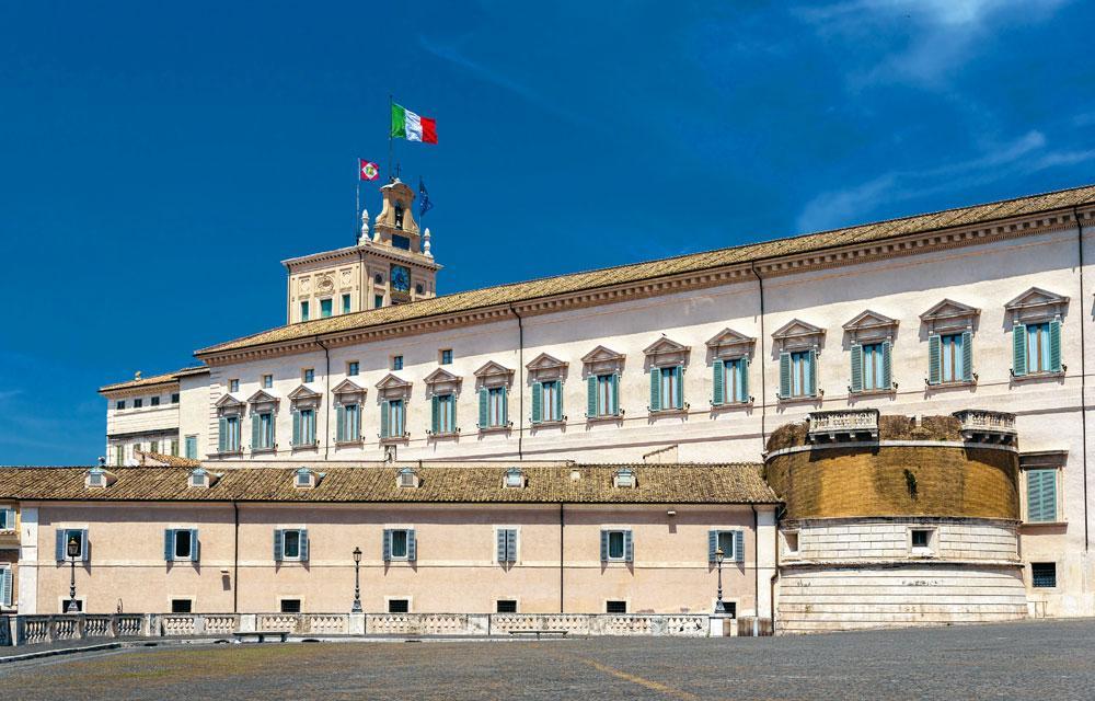 PRESIDENTIEEL PALEIS IN ROME Voor Italiaanse familiebedrijven zijn persoonlijke banden met de eigenaars belangrijker dan deskundigheid.