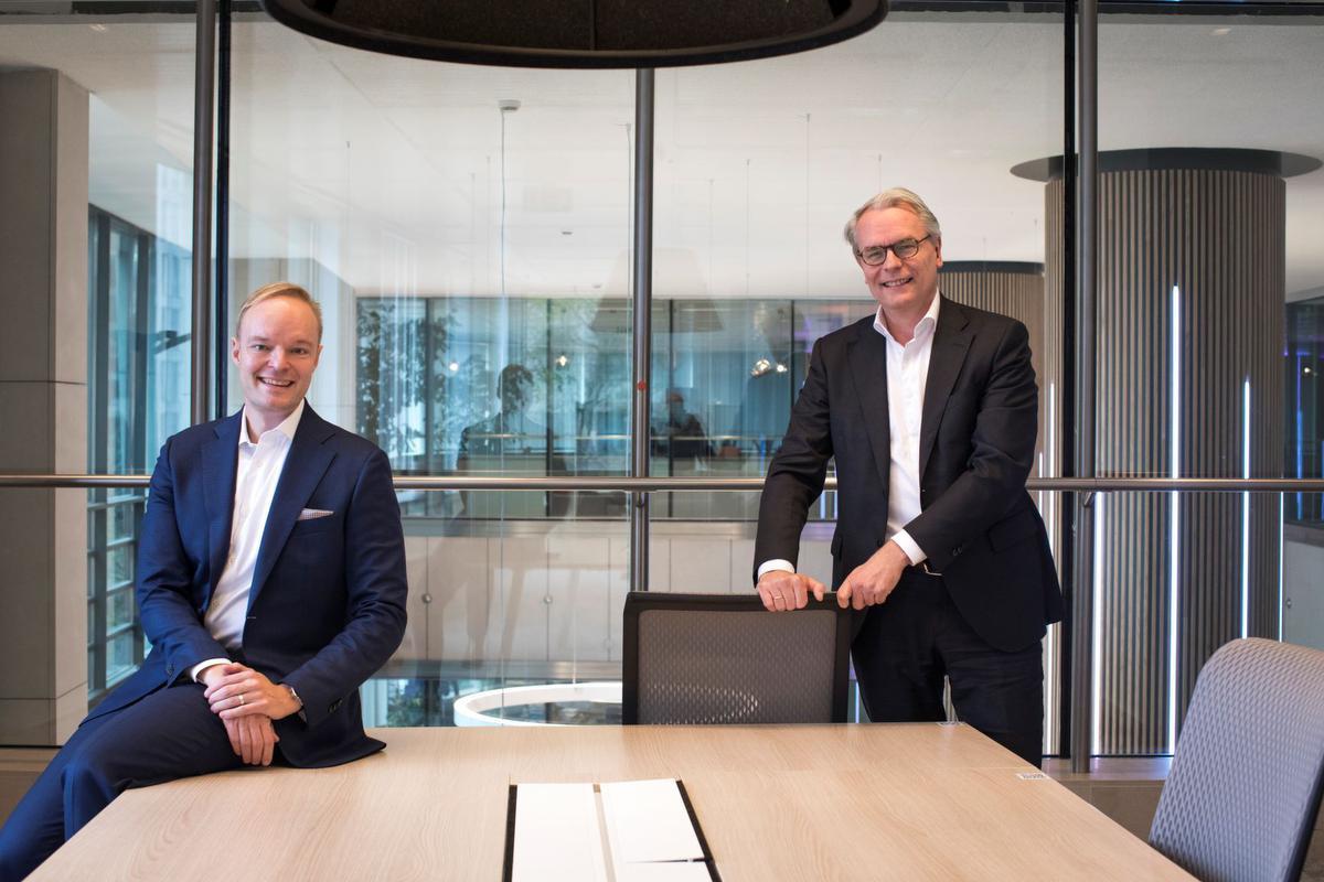 Michel Lüttgens, Lid van het Directiecomité, en Steve Goossens, Chief Digital Officer