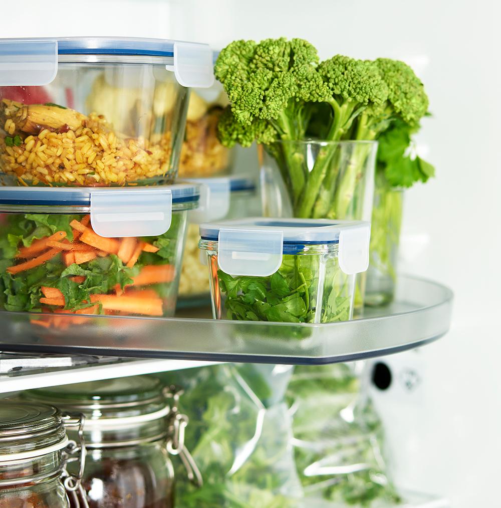 IKEA 365+ Voorraaddoos met deksel, vierkant/glas, 180ml - 5,99€/3 stuks