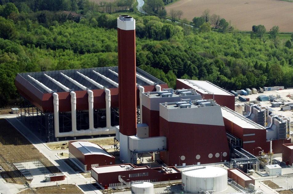 De energiecentrale in het Italiaanse Turano Lodigiano.