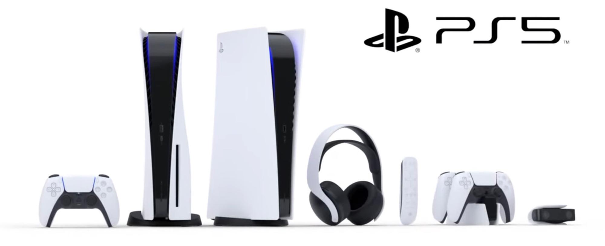 De twee PS5-modellen en de nieuwe accessoires voor de console.