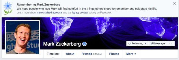 Facebook verklaarde onterecht gebruikers dood (inclusief Mark Zuckerberg)