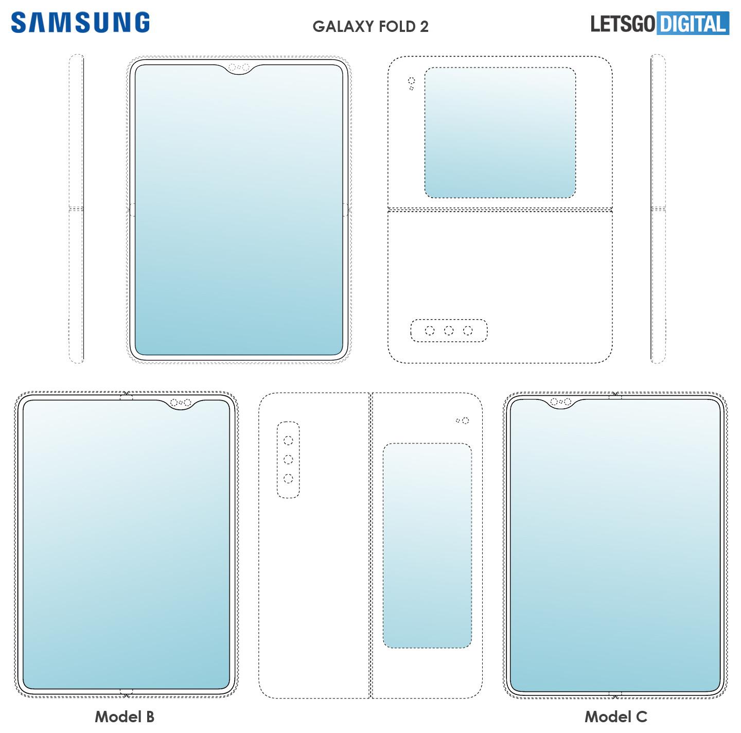 Deze schetsen kunnen wijzen op de opvolger van de Samsung Galaxy Fold