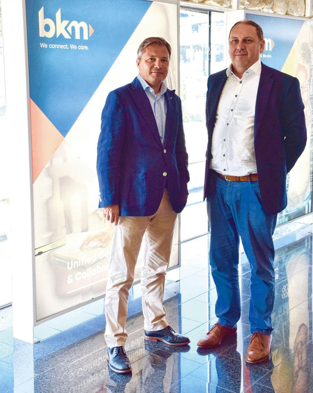 Managing director Bart Soetaers en financieel directeur Marc Max van BKM: uitdagers van de grotere IT-dienstverleners.