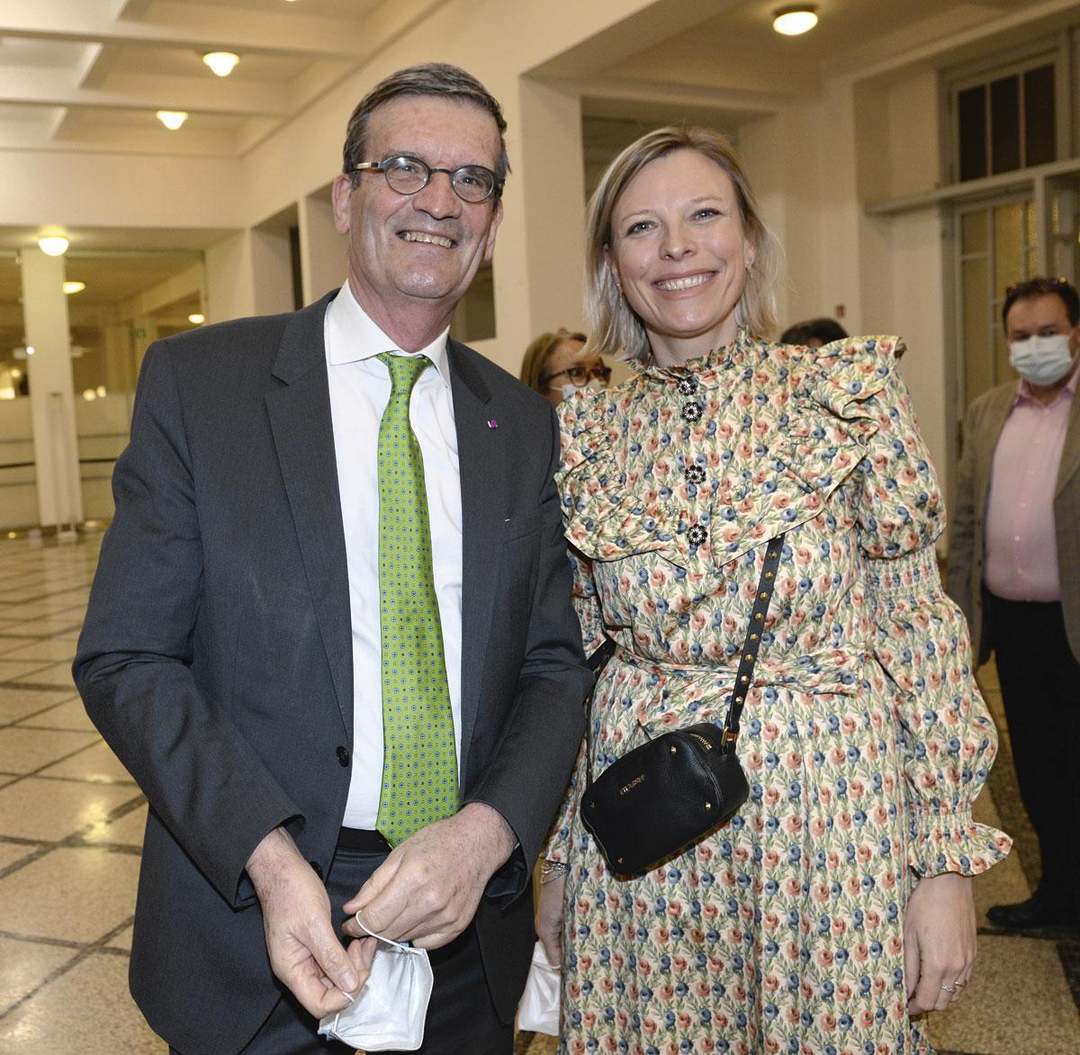 Bernard Gilliot, président de la FEB, et Anne-Sophie Hugé, porte-parole d'Engie.