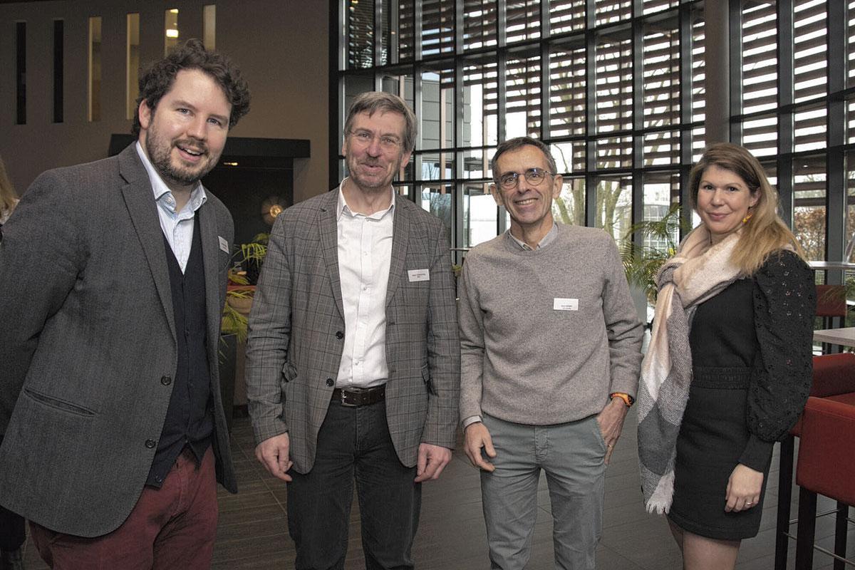 Jérôme Paquot, responsable chez XLG, Alain Verhoyen, directeur général de l'ANPI, Yves Debry, managing partner chez XLG, et Emilie Henri, business development manager chez Convidencia.