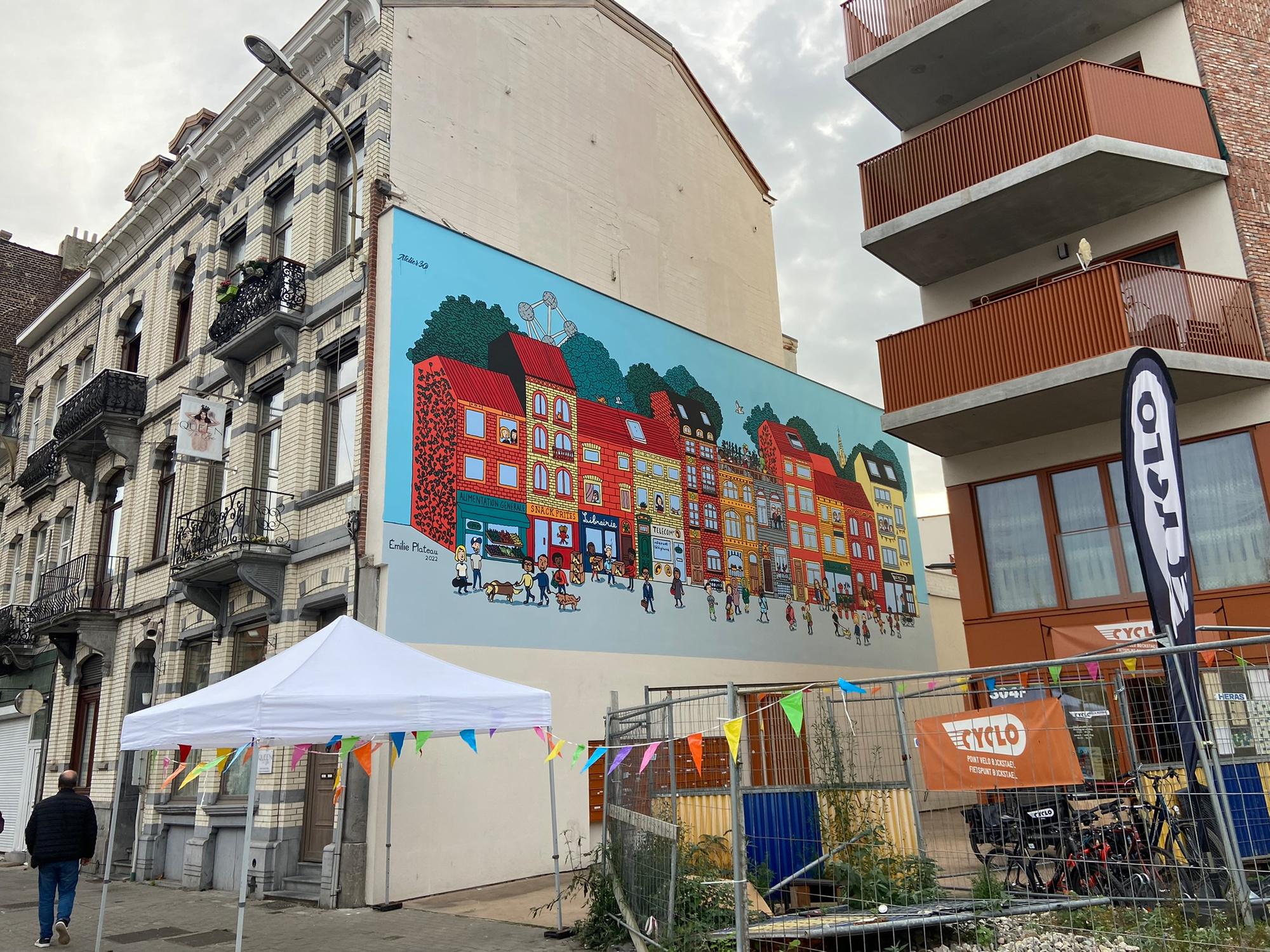 Bruxelles accueille une 68e fresque BD à Laeken