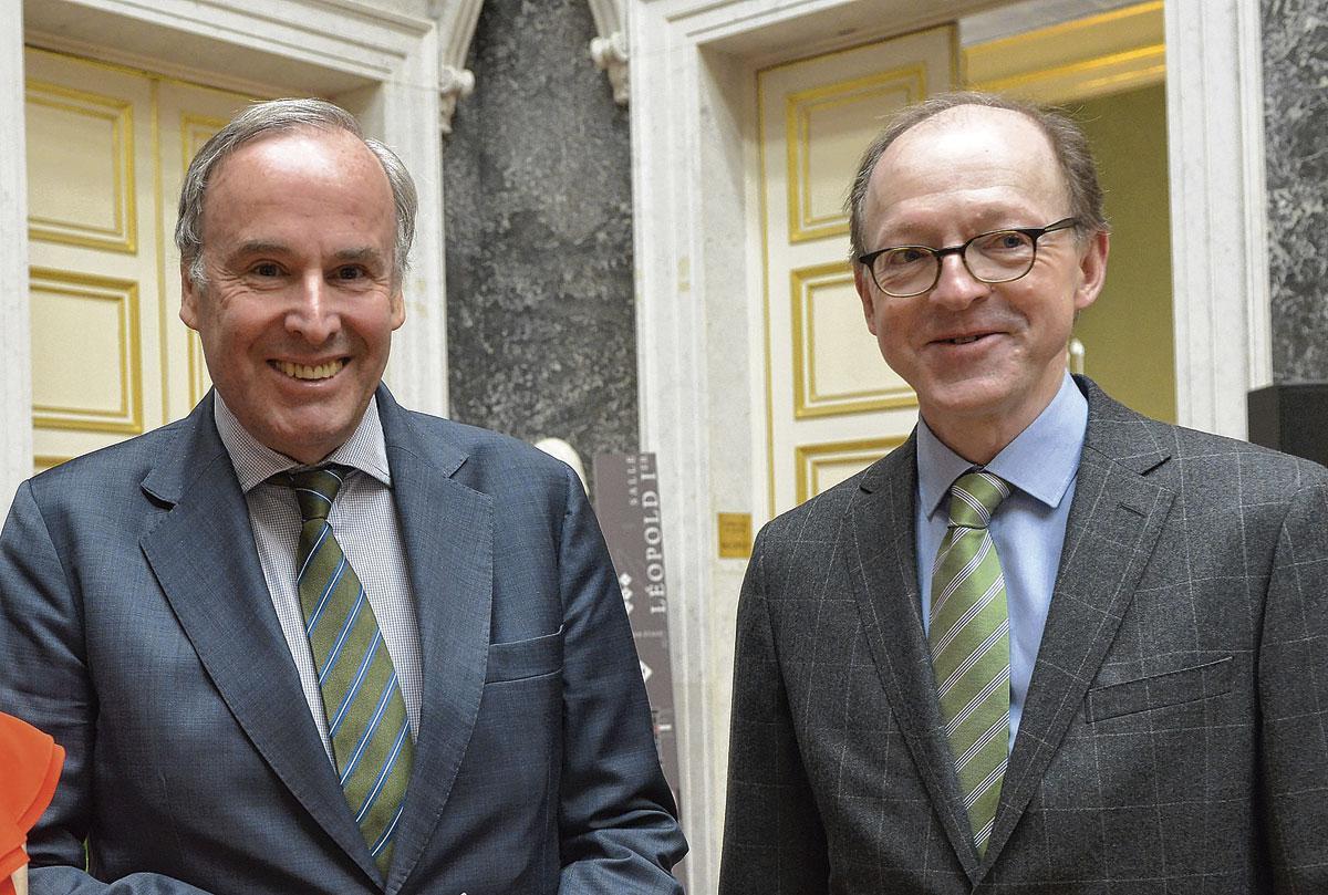 Thomas Leysen et Benoît Loore, respectivement président et directeur général du Fonds Baillet Latour.
