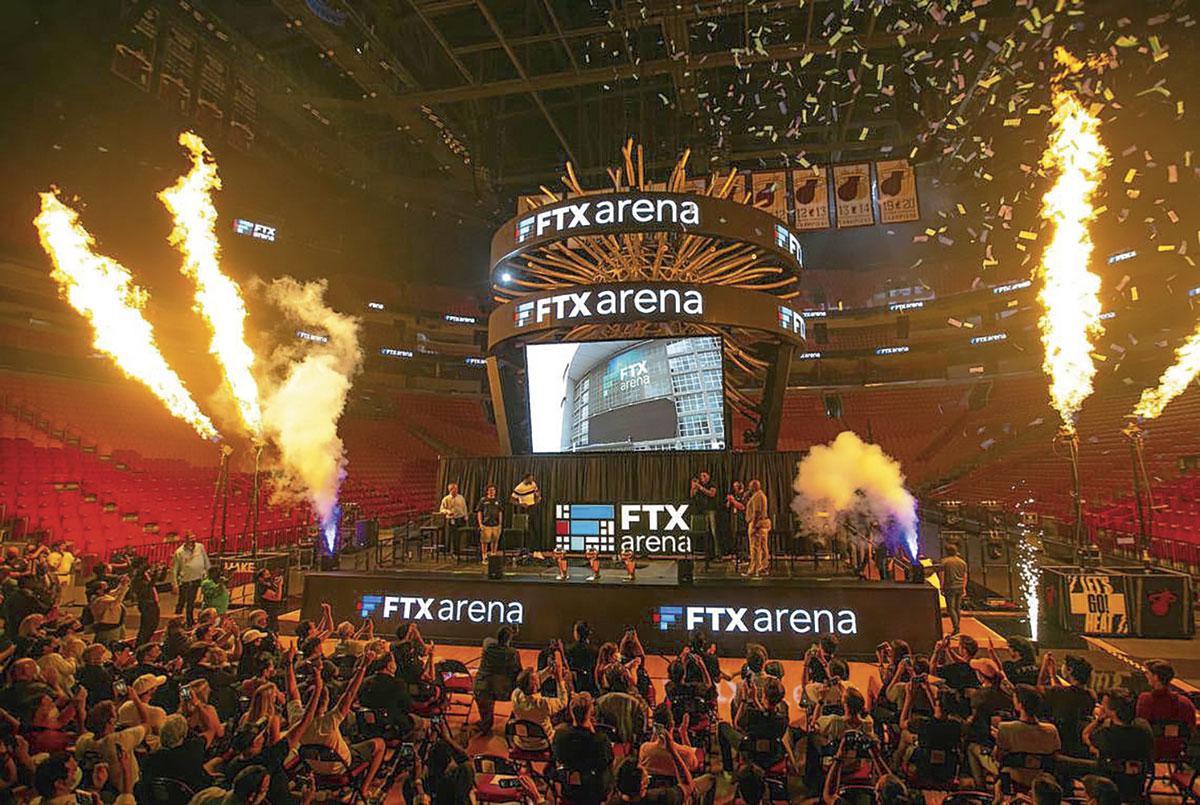Juin 2021, la salle de l'équipe de basket des Miami Heat est rebaptisée FTX Arena.
