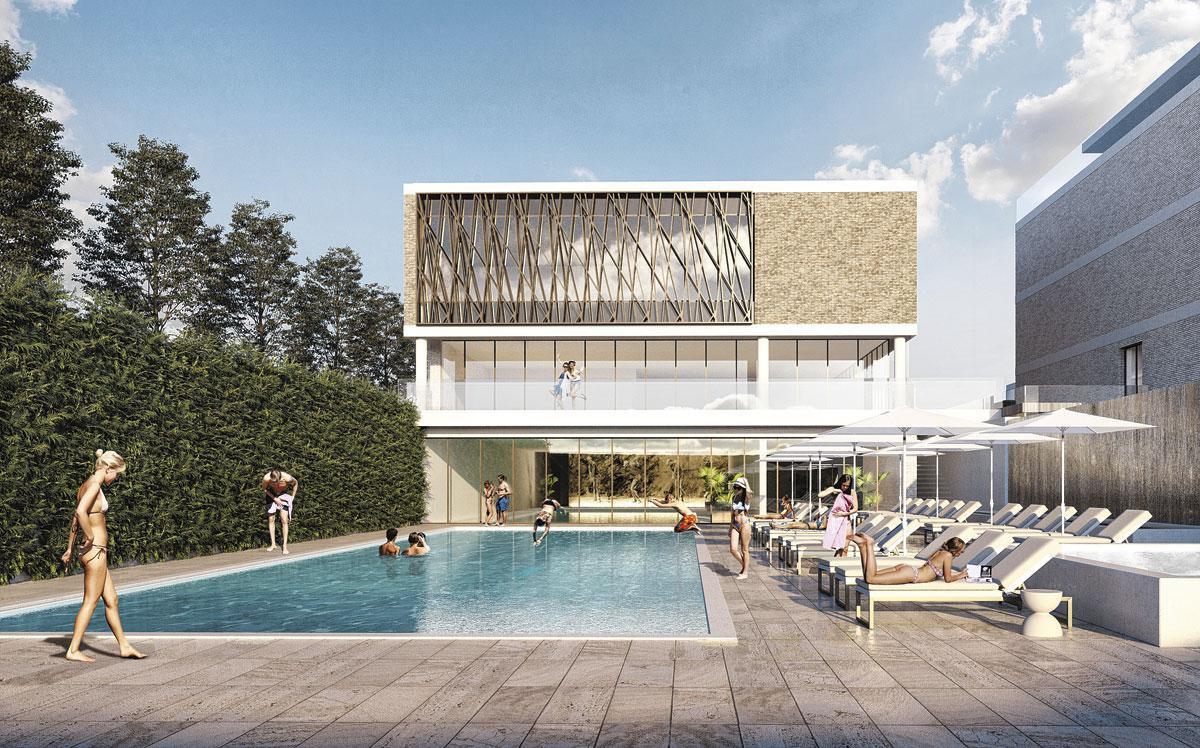 BRUXELLES ET ENVIRONS - L'actuelle piscine du club ucclois et le projet pour le club de Sterrebeek.