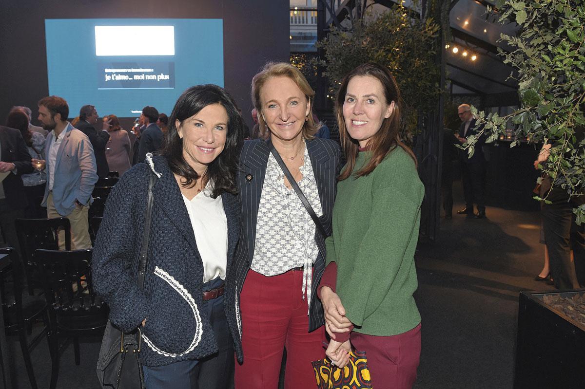 Frédérique Pauporté, CEO de Barnes Bruxelles, Michèle Sioen, CEO de Sioen, et Martine de Limburg Stirum, relations & development au Wiels.