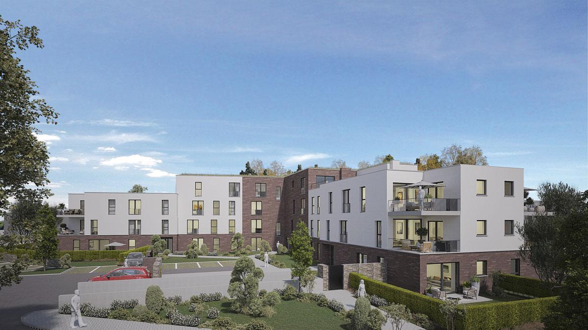 JARDINS DE L'ARSENAL. Situé à Rocourt, ce projet de 44 appartements et trois surfaces commerciales développé par Ardent Real Estate sera livré à l'été 2024.