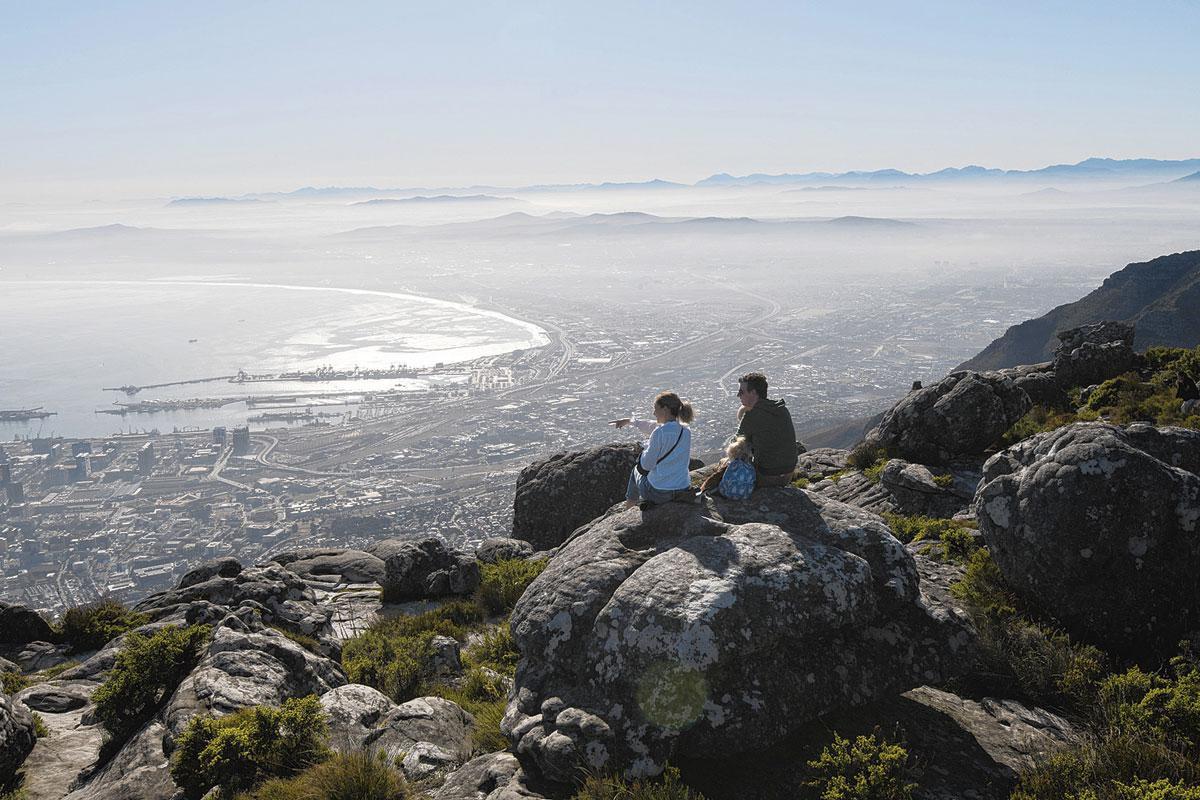 Table Mountain et ses 1.086 mètres de dénivelé pour une première prise de contact.