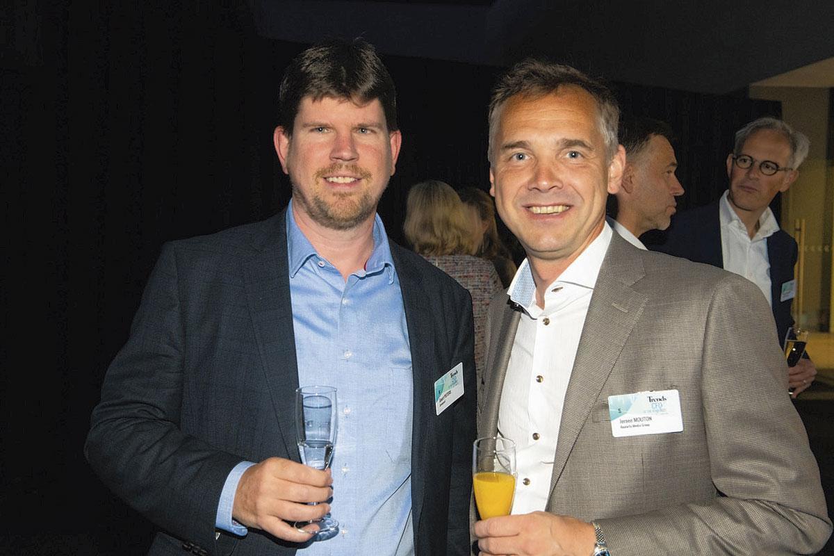 2. Geert Peeters, CFO de Greenyard, et Jeroen Mouton, CFO de Roularta Media Group.
