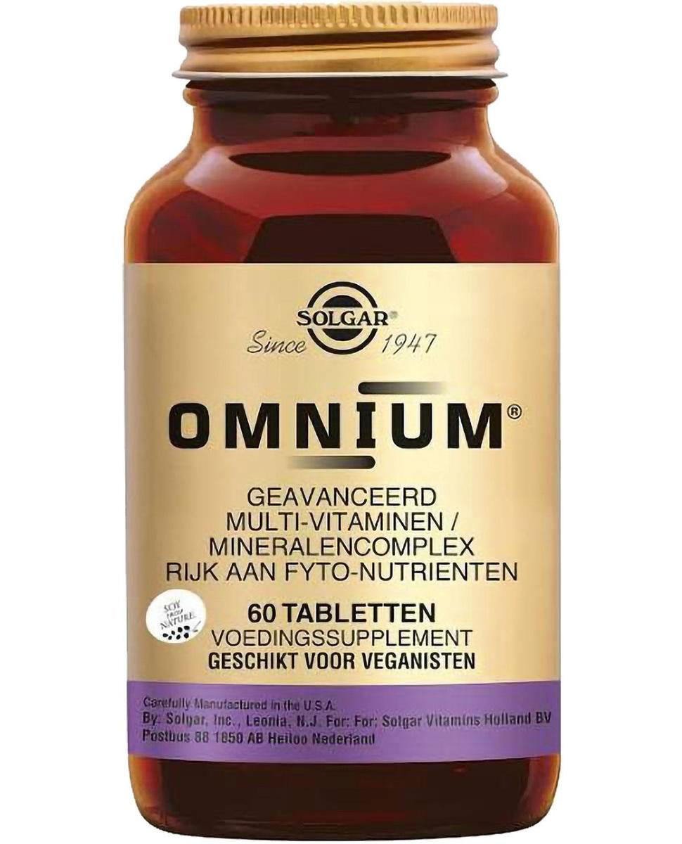 Multivitaminen Solgar Omnium ®, ? 187 www.solgar.nl