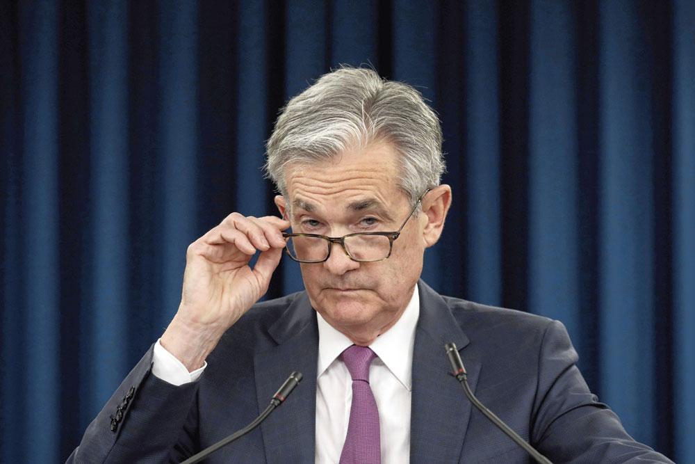 JEROME POWELL De Amerikaanse centrale bank zal wellicht de rente weer verlagen.