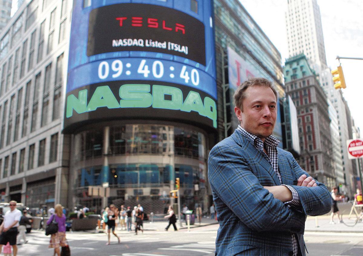TESLA Er ging 70 à 120 miljard dollar beursgeld naar Tesla, nadat het in de S&P500 was opgenomen.