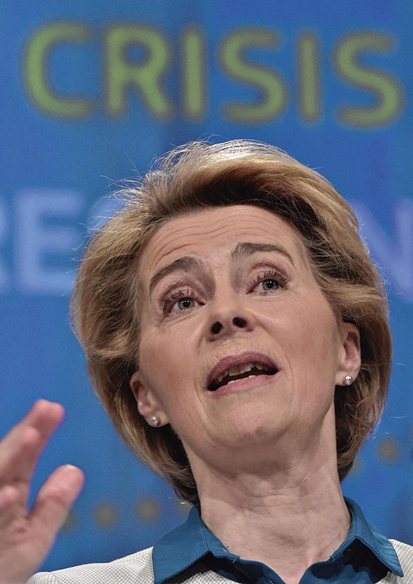 URSULA VON DER LEYEN De Europese Commissie zal nieuwe inkomstenbronnen moeten aanboren.