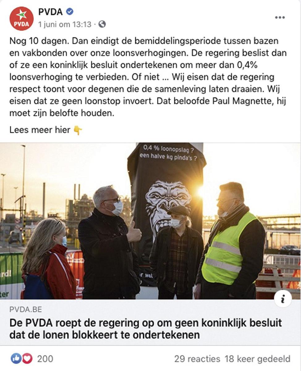 Hoe populistisch zijn de Facebook-berichten van PVDA?