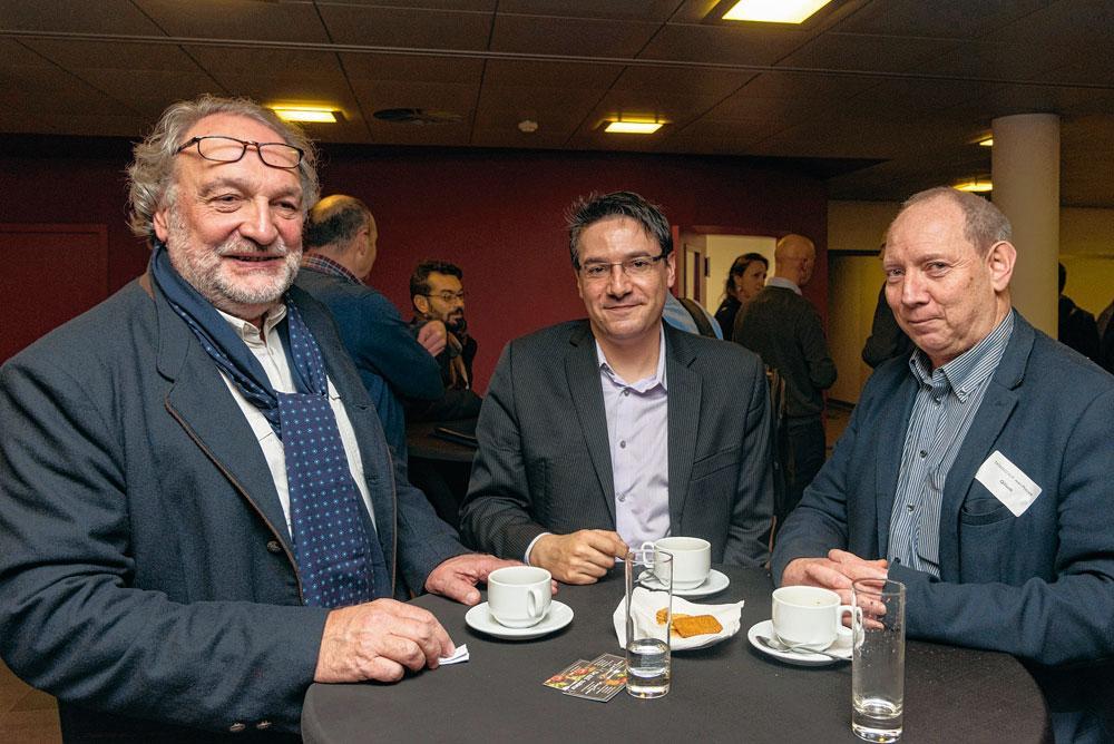 Jacques Min et Damien Giry, respectivement directeur commercial et gérant de BlueKrypt, aux côtés de Jean-Philippe Gossieaux, administrateur délégué de Qilium.