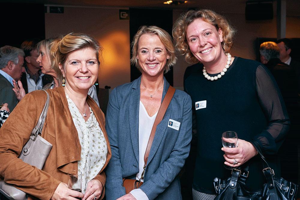 Tania Van den Brande, marketing & communication manager d'Alternativ, Bénédicte de Mot, assistante  de direction à la RTBF Radio, et Marjorie De Laet, business developer.