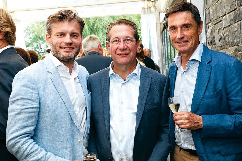 Quentin Poncelet, administrateur délégué de Computerland Benelux, Yves Caprara, CEO de Prayon, et Marc Dwelshauvers, cogérant de Dwels Insurance.