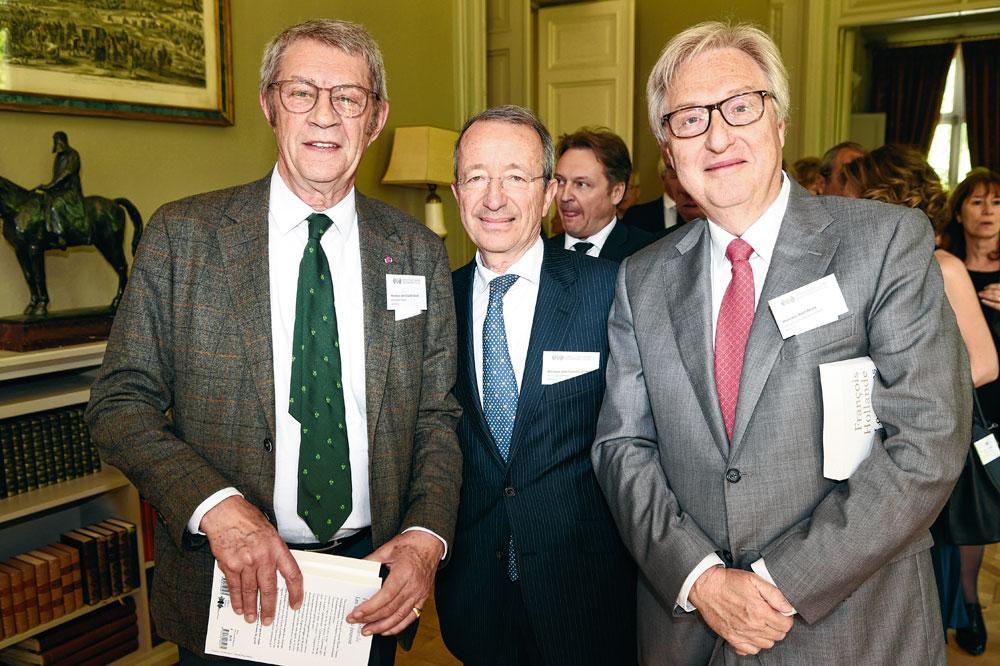 Jean-Claude Daoust, président de Daoust Interim, Jean-François  van Houtte, administrateur d'Arthès, et Alain Devos, président  du CA de Befimmo.