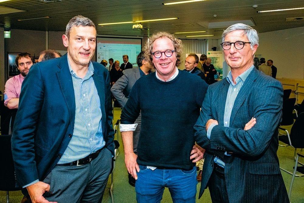 John Lebrun, administrateur de la Socofidex, Olivier Coryn, gérant de Logvad, et Luc Pirson, gérant de Verto Consulting.