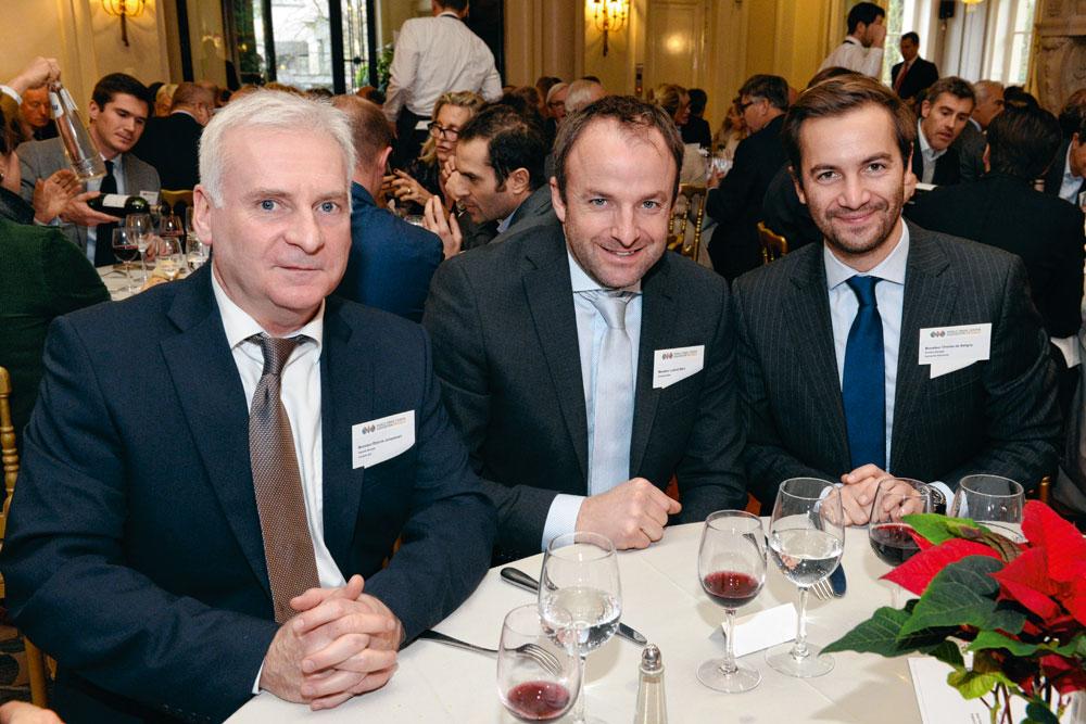 Etienne Jacquemart, directeur général de Concerto, Ludovic Bara, gérant d'Entreprise Bara, et Charles de Saligny, portfolio manager chez Rothschild & Co.