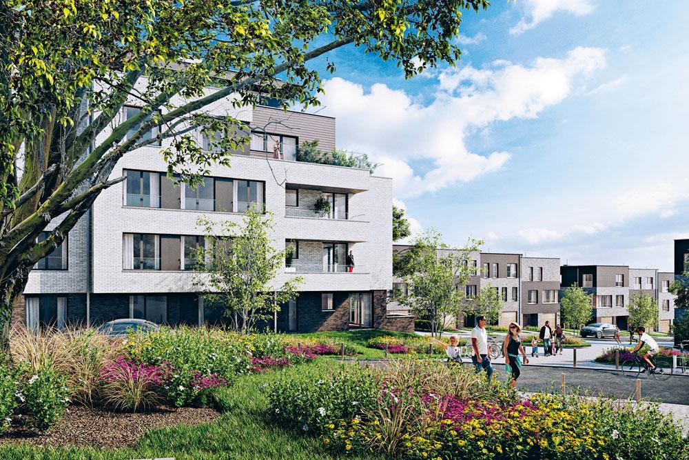 LES PROMENADES D'UCCLE Bloqué pendant plus de 18 ans suite à une douzaine de recours, le projet résidentiel de 298 logements, développé par Matexi et Besix Red, est finalement en cours de construction depuis l'an dernier et sera bouclé en 2024.