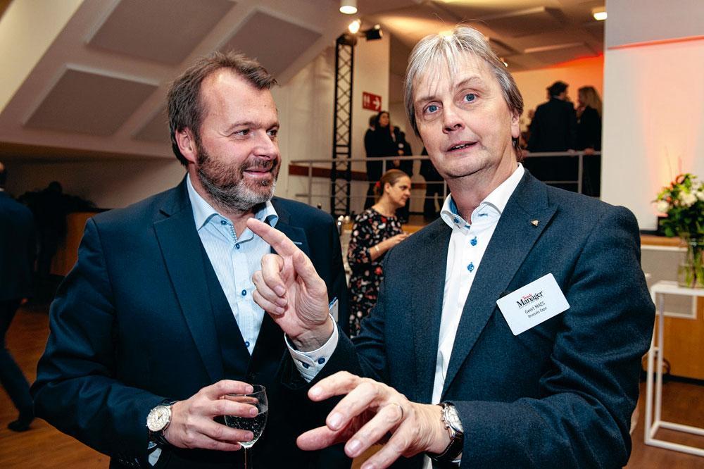 Pierre Lalmand, directeur général du Salon  de l'Auto et directeur de la Maison de l'Automobile  à la Febiac, et Geert Maes, directeur général fairs  & events chez Brussels Expo.